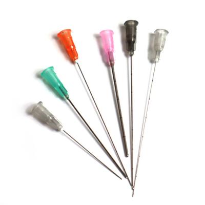 China 25G 50MM Disposable HA fillers injection micro blunt cannula tip needle for sale