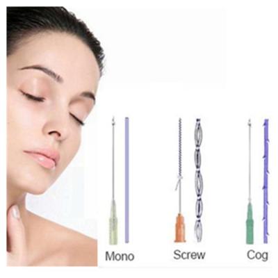 China Absorbable Korea Barbed 4D Cog W Blunt Pcl Pdo Thread for Cheek Lifting Body Tightening for sale