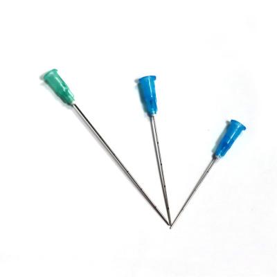 China 18g 50mm Blunt Tip Cannulas Disposable Cannula 22 Gauge Fine Micro Cannula for sale