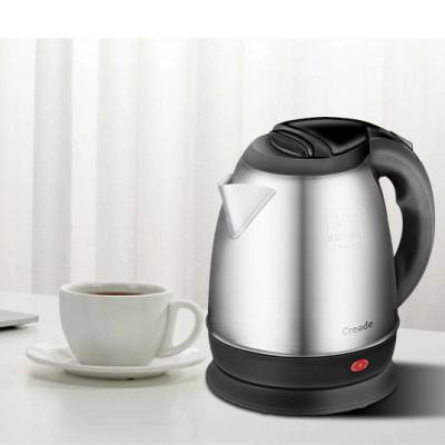 China Wholesale prices 360 degrees low rotation hotel room accessories water samovar thermo electric kettle stainless steel for sale