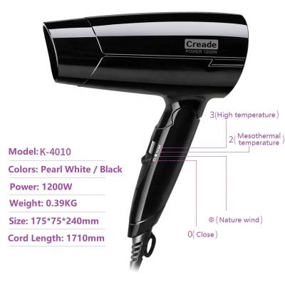 China Foldable Supersonic Professional 3 In 1 Brush Powerful Airwrap Ozone Diffuser Infared Hair Dryer For Travel for sale