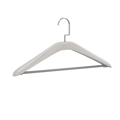 China China Creade Modern Stylish Gray ABS Metal Suit Pothook Acrylic Coat Hanger Non Slip for sale