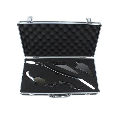 China Body Myofascial Release Soft Tissue Mobilization Therapy Kit Face Massage Set Soft Body Myofascial Release Metal Massager Tool Women Gua Sha Face Massager for sale