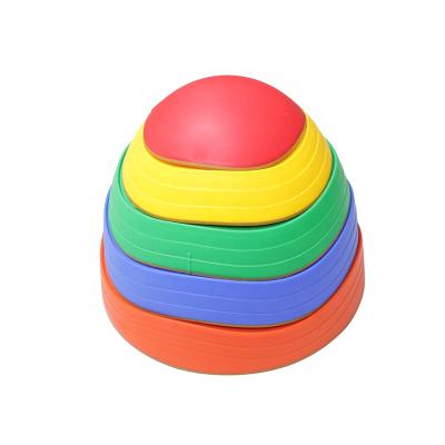 China Help to Increase Coordination and Strength Rainbow Stepping Stones for Exercise Coordination and Stability, Non-Slip Balancing Stones, Kids Stackable Stepping Stones for sale