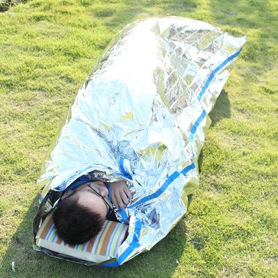 China Emergency Sleeping Bag Waterproof Lightweight Envelope Type Camping Hiking Portable Camping Outdoor Adventure Bag Sleeping Survival Bag for sale