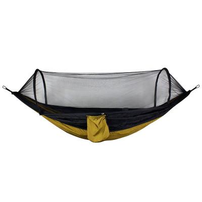 China Adult Backyard Beach Camping Outdoor Backpacking Hike Hammock with Travel Net Hammock Durable Nylon Lightweight Hammock for sale