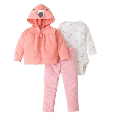 China Breathable winter fashion baby lyc-2500 hooded 3 piece children's clothing set long sleeve clothing for sale