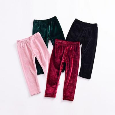 China New LYC-2002 Baby Gaiters Velvet QUICK DRY Pants Springs Autumn Kids Girl Pants Long Trousers Children's Panties for sale