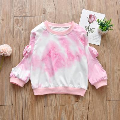 China 5836 New Baby Kids Girls Boys Long Sleeve Coat T-shirt Toddler Tie Dye Sweatshirt Breathable Clothing Spring Tops Jacket For Kids for sale