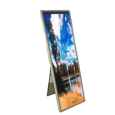 China New Product P2.5 / P3 Indoor Slim Photo Led Display , Customizing Any Size Poster Video Advertising Screen for sale