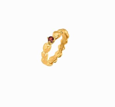 China Wholesale Environmental Friendly Ruby Ring De Noble New Trendy No Fade Thin Ring For Women for sale