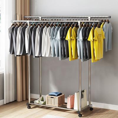 China Multifunctional Rack Stainless Steel Hanger And Rod Clothes Drying Rack for sale