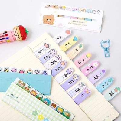 China Kawaii Self Adhesive Wholesale Custom Sticky Notes It Mail Note School Memo Pad Cute Stationery Products Index Note for sale