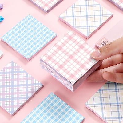 China Kawaii Cute Self Adhesive Self Adhesive Memo Pad Multicolor Custom Shapes 3*3 Inch Cute Pet Sticky Note For School Diary Writing Notes for sale