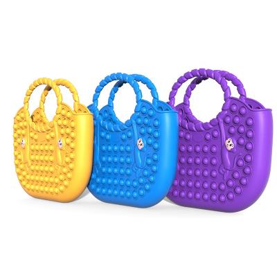 China Latest handbags latest\fasion push it pop fidgety person silicon fidgety person toy purse fashion trends handbags wholesale for sale