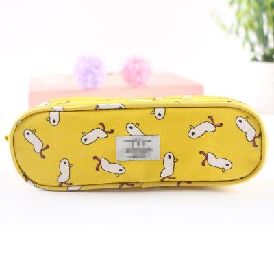 China Pencil Case Wholesale Primary School Children's Pencil Bags Cartoon Cotton And Storage Canvas for sale