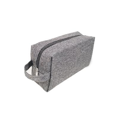 China New Biodegradable Material Cationic Cosmetic Bag 300D RPET Bag Men Toiletry Bag for sale