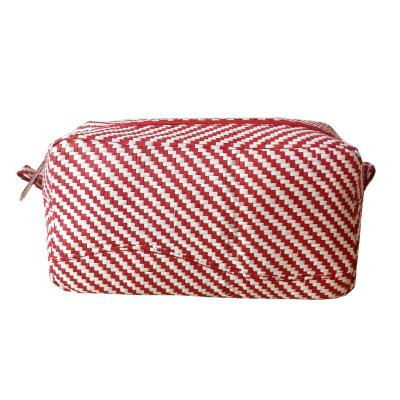 China NATIONAL Wholesale Paper Straw Bag Toiletry Pouch Cosmetic Makeup Bags for sale