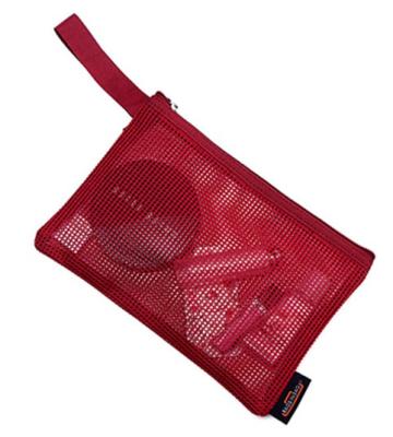 China NATIONAL Promotional Mesh Makeup Pouch Women Zipper Cosmetics for sale