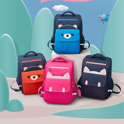 China Custom Cute Animal School Backpack Fashion Girls Boys Waterproof Cartoon Children Student School Bag With Multi Compartment for sale