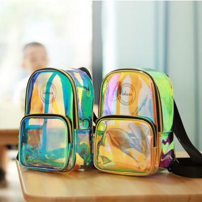 China 2021 new fashion clear backpack waterproof mini kids backpack kids transparent backpack for sale