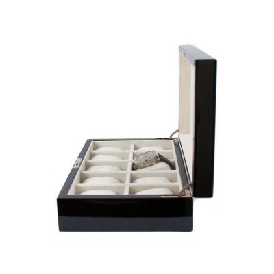 China Piano Black Luxury 10 Watch Storage Case for sale