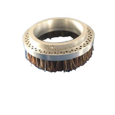 China Hot-seling industrial hand horse hair circle seam brush for machining polishing and dustproof machine for sale