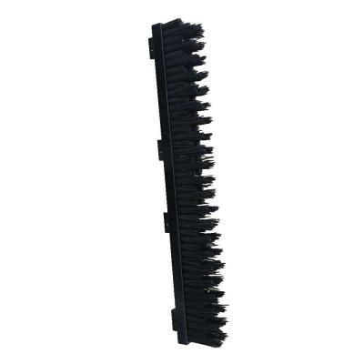 China Modern Custom Black Aluminum Alloy Bristle Row Nylon Brush and Strip Brush for Door and Windows Dustproof for sale