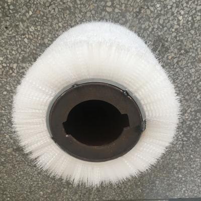 China Special Shaped Wire Drum Electric Welding Brush Roller Reinforcement Brush Cleaning Roller for sale