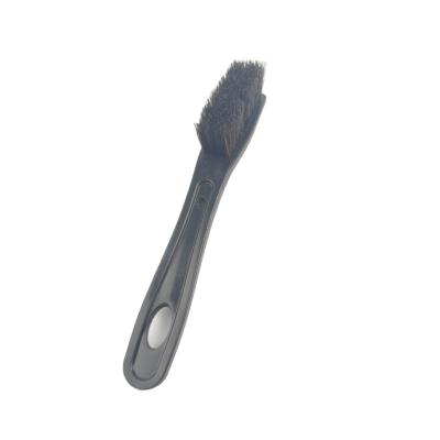 China 100% Pure Black Pig Hair Industrial Toothbrush 12cm Handle Household Plastic Cleaning Brush for sale