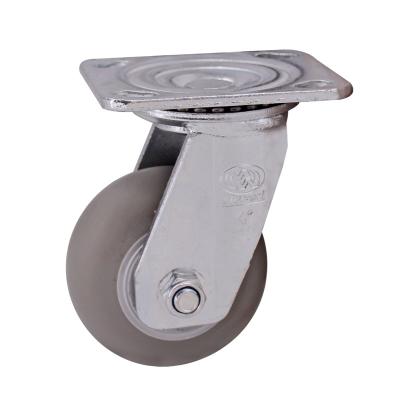 China Rigid Manufacturer Supplier China Cheap Universal 180 Kgs Heavy Duty Tpr 100 Mm MW Caster Wheel for sale