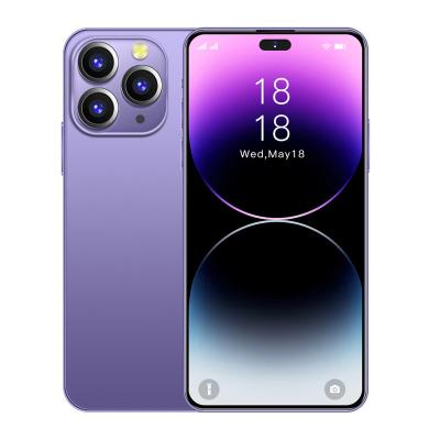 China Dual SIM Card 2022 New Arrival i14 Pro Max Global Unlock 5G Smartphone 48MP+108MP HD Rear Camera Thin Phone with Face ID OEM Cellular Phone for sale