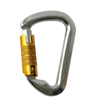 China Custom Customized Aluminum Military Mountaineering Parachute Auto Lock Carabiner for sale