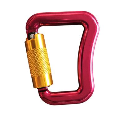 China 2021 New Design 18KN Heavy Industry Aluminum Alloy Paraglider Carabiner Hook D-Clip for sale