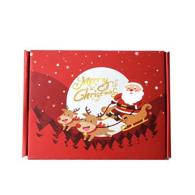 China Recyclable Eco Friendly Cardboard Christmas Customizable Printing Corrugated Mailing Box Corrugated Mailing Christmas for sale