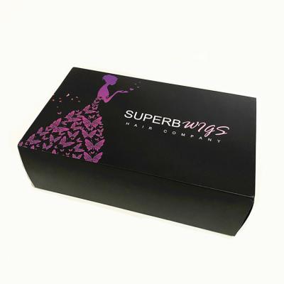 China Recyclable Wholesale Cheap Courier Shipping Gift Box For Wig Hair With Logo , Custom Wig Shipping Box And Packaging for sale