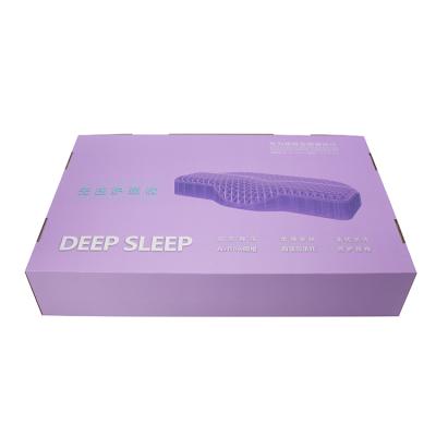 China OEM Recyclable Custom Printed Corrugated Plastic Handle Latex Pillow Packing Box, Packaging For Bedding, Dongguan Packing for sale