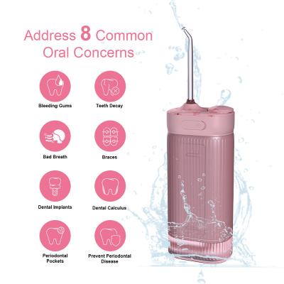 China Waterproof Type-c Rechargeable Jet Effectively Remove Stubborn Stains Mini Dental Car Flossers Strong Battery Power for sale