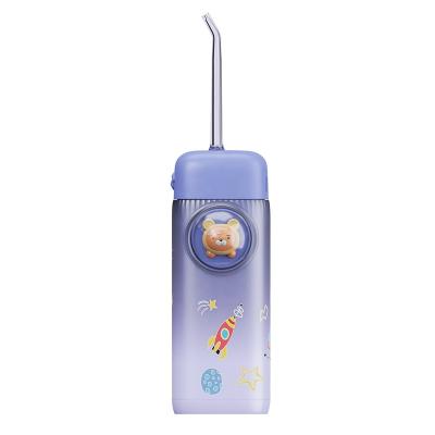 China Car Mini Rechargeable Portable Removable Water Tank Child Oral Remover Protect Water Cute Milk Teeth Cartoon Flosser for sale