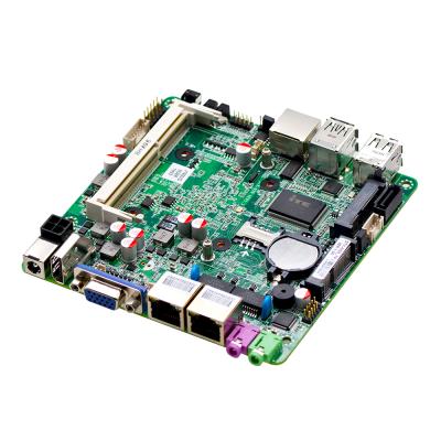 China PC mini mainboard J1900 2 Lan Port Pfsense panel PC X86 NUC fanless PC computer itx motherboard for sale