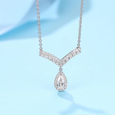 China Sparking HPHT (high pressure (high pressure/CVD training drill wholesale ms 2.21 ct diamond necklace pendant drop of luxury for sale