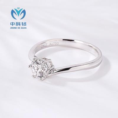 China TRENDY pure diamond ring price pure white diamond rings price for sale