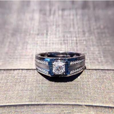 China Sparking Wholesale HPHT 2.05 ct CVD diamond Men's  diamond ring round diamond for sale