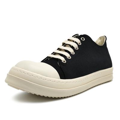 China Fashion Trend Couple Fashion Trend Mens Casual Shoes Sports Board Shoes Black Canvas Shoe for sale