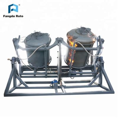 China Factory CE and ISO9001 certificate approved open-flame small rock rotomolding machine for sale