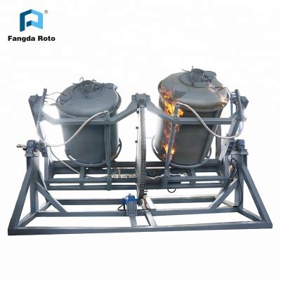 China Steel Open Fire Rock n Roll Water Tank Making Rotomoulding Machine for sale