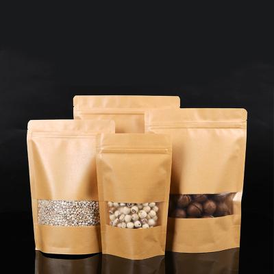 China Hot Selling Price Pouch Bag Cheap Food Packing Bag Moisture Proof With Window Ziplock Bag for sale