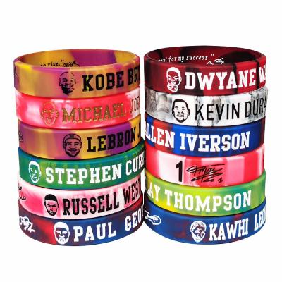 China Men And Women Customized Elastic Band Silicone Wristband Bracelets Custom Logo for sale