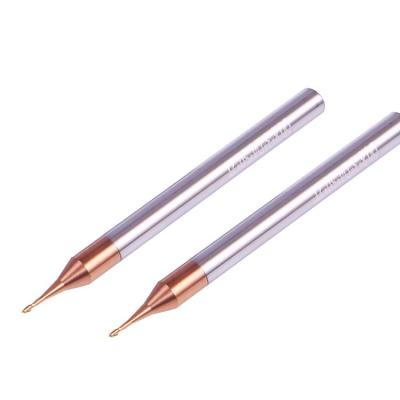 China Metal Work Tool Working Length 2 3 4 Total Length 50 Micro Carbide Neck End Mill Long 2 Flute For Steel for sale