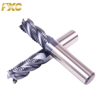 China Professional Metal Work Tool Manufacturing OEM End Mills With HRC92 Coated 4 Flute Milling Cutter Maker Produce for sale